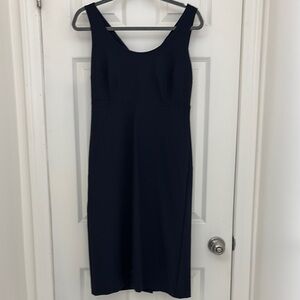 Elegant Navy Blue Club Monaco Sleeveless Dress